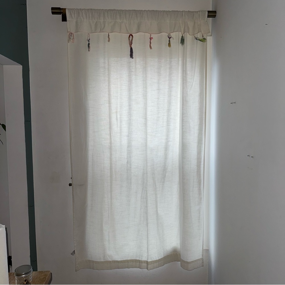 Anthropologie Whimsical Tasseled Curtains RARE! (Set of 2)